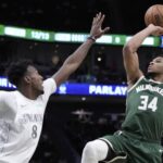 Antetokounmpo se une al club de los 20.000 puntos y los Bucks vencen 137-107 a los Mavericks