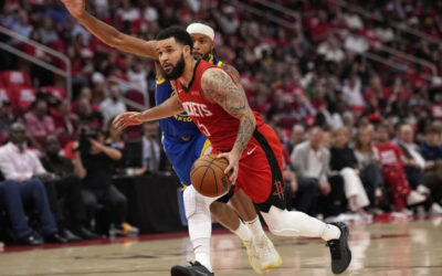VanVleet y Thompson evitan eliminación de Rockets, que vencen 131-116 a Warriors