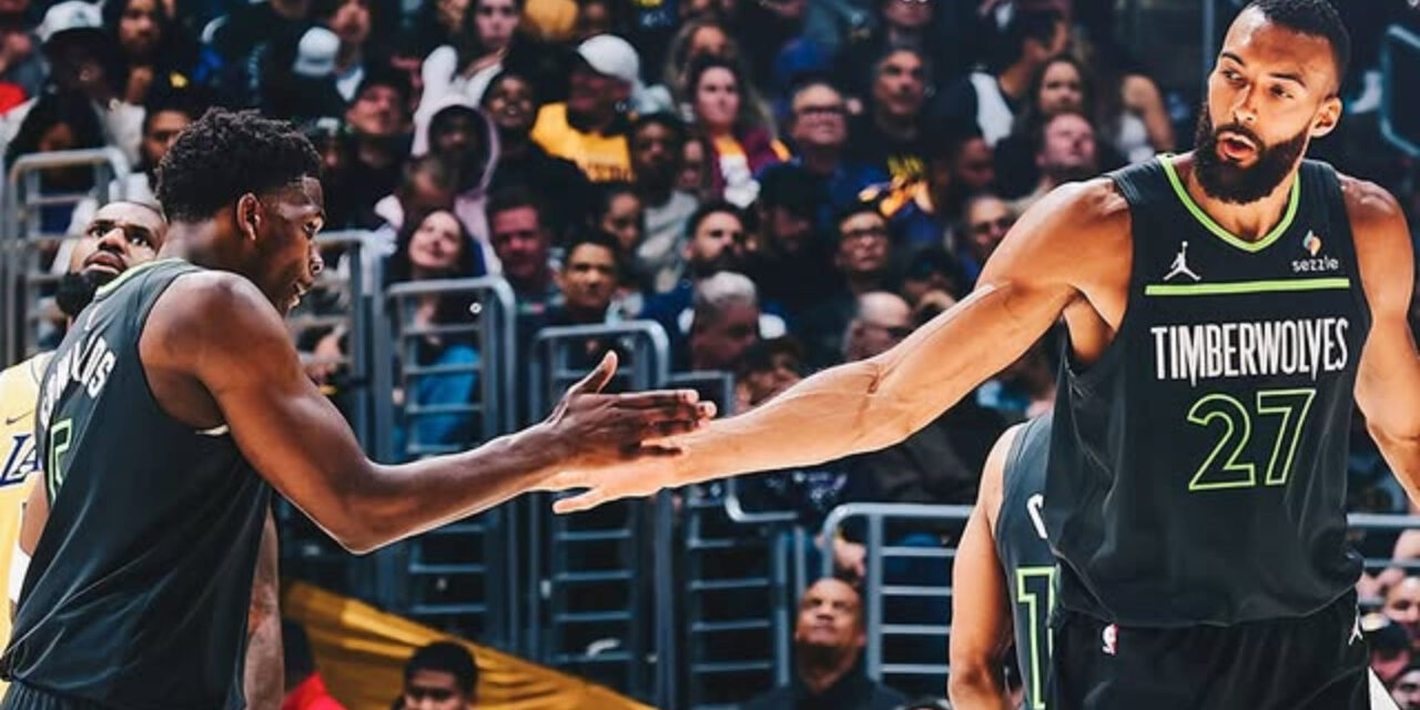 Rudy Gobert domina a los Lakers y Timberwolves avanzan con victoria de 103-96 en 5to partido
