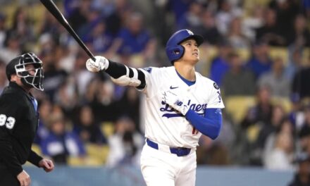 Ohtani conecta jonrón de 448 pies y Dodgers anotan 7 en el 1er inning para barrer a Rockies