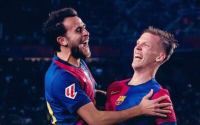 Dani Olmo refuerza el liderato del Barcelona antes de la final de Copa