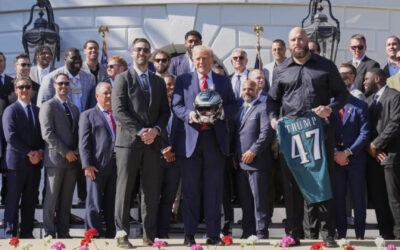 Trump celebra a los campeones Eagles en la Casa Blanca, pero sin Jalen Hurts