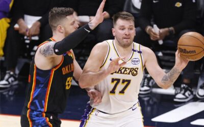 Doncic anota 30 puntos mientras Lakers dominan 126-99 al Thunder