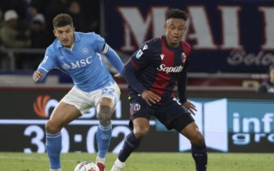 Napoli sigue segundo tras empate en Bolonia y pierde oportunidad de acercarse al Inter