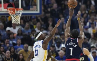 Clippers superan 124-119 a Warriors en tiempo extra y aseguran quinto puesto en playoffs del Oeste