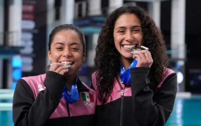 Gaby Agúndez y Ale Estudillo logran plata en el Mundial de Clavados