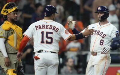 Paredes impulsa carrera decisiva en la 7ª y Astros se imponen 3-2 a Padres