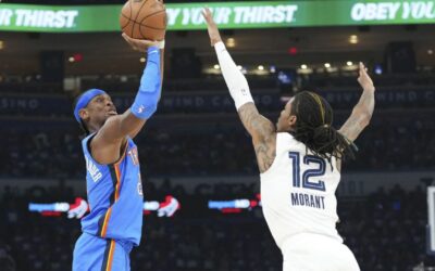 Gilgeous-Alexander anota 27 y Thunder arrolla a Grizzlies 118-99 para aventajar 2-0 en la serie