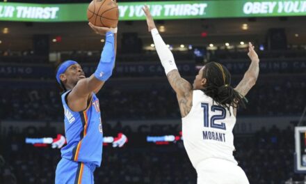 Gilgeous-Alexander anota 27 y Thunder arrolla a Grizzlies 118-99 para aventajar 2-0 en la serie