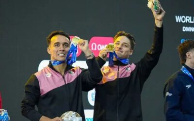 Osmar Olvera y Juan Celaya se cubren de oro en Mundial de Clavados