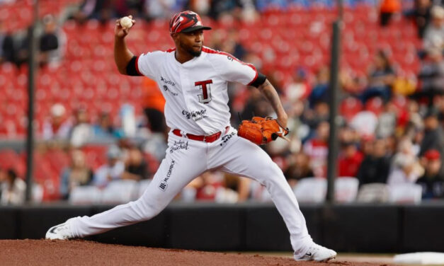 Julio Teherán dominó en cinco entradas para guiar el triunfo de Toros de Tijuana por 9-2 sobre Caliente de Durango 