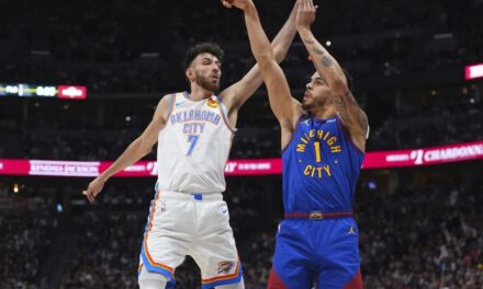 Murray y Porter llevan a Nuggets hacia victoria de 113-104 sobre Thunder para tomar ventaja de 2-1