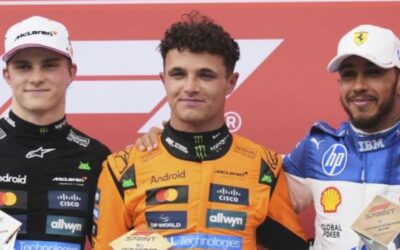 Norris vence a su compañero Piastri en emocionante carrera sprint bajo la lluvia en Miami