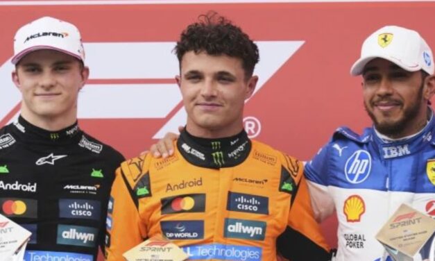 Norris vence a su compañero Piastri en emocionante carrera sprint bajo la lluvia en Miami
