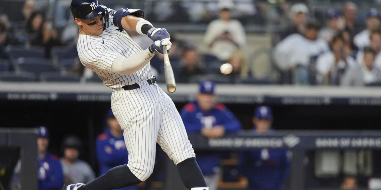 Judge conecta jonrón y Yankees vencen 5-2 a Rangers con Warren y Rice