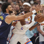 Shai Gilgeous-Alexander anota 25 puntos y lidera al Thunder ante Denver 92-87 para empatar la serie 2-2
