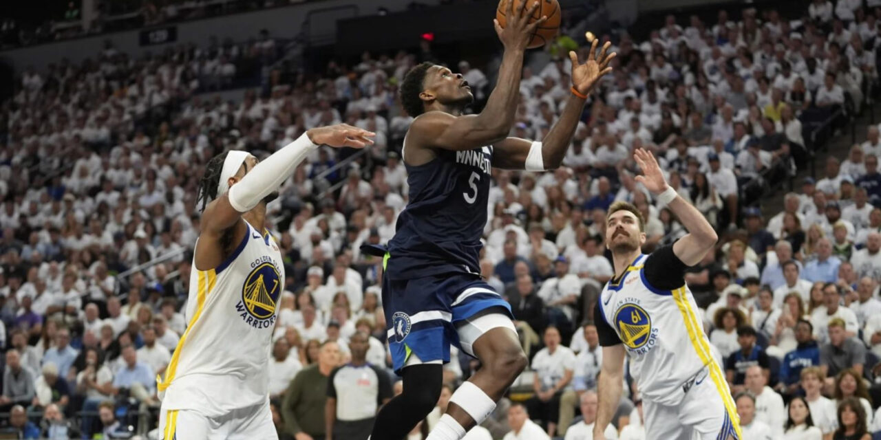 Timberwolves vencen a Warriors en 5to partido y avanzan a final del Oeste por 2do año consecutivo