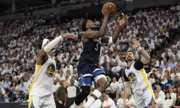 Timberwolves vencen a Warriors en 5to partido y avanzan a final del Oeste por 2do año consecutivo