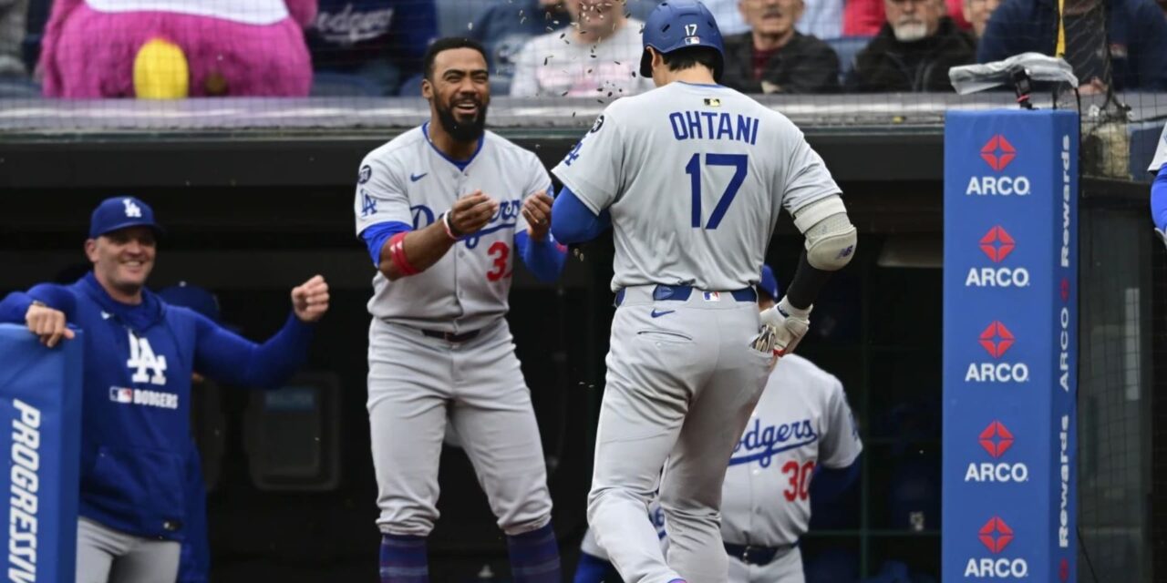 Ohtani conecta su 20mo jonrón para liderar las mayores y Dodgers doblegan 9-5 a Guardianes