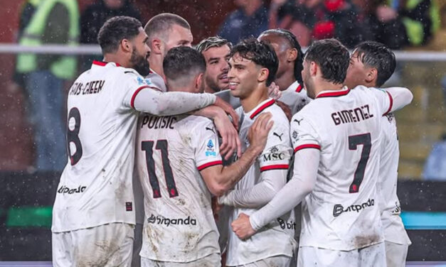 Con dos goles en dos minutos, el AC Milan vence a Genoa y mantiene vivas esperanzas de Champions