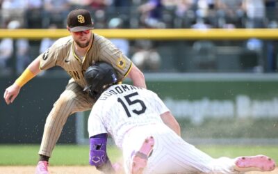 Goodman conecta un doble, un triple y un HR y tiene 5 carreras impulsadas mientras los Rockies vencen a los Padres 9-3