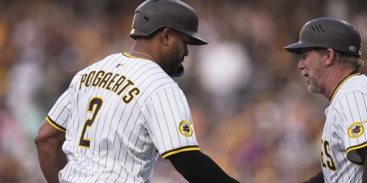 Jonrón de tres carreras de Bogaerts en la 1ra guía a Vásquez y Padres a victoria 5-1 ante Angelinos