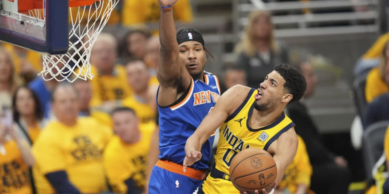 Haliburton logra 32 puntos, 15 asistencias y 12 rebotes; Pacers vencen a Knicks