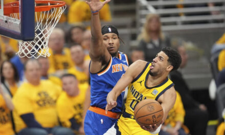 Haliburton logra 32 puntos, 15 asistencias y 12 rebotes; Pacers vencen a Knicks