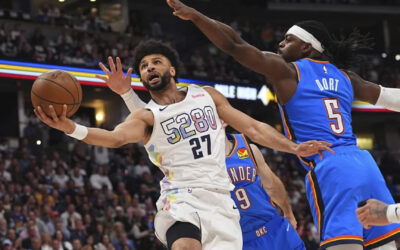 Jamal Murray anota 25 puntos y Nuggets derrotan 119-107 a Thunder para forzar 7mo duelo