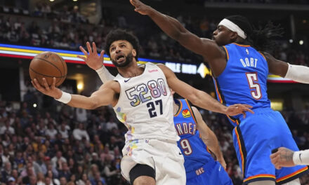 Jamal Murray anota 25 puntos y Nuggets derrotan 119-107 a Thunder para forzar 7mo duelo