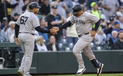 Grisham conecta dos jonrones y Yankees vencen 11-5 a Marineros. Cabrera sale lesionado