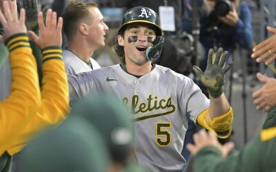Jacob Wilson batea de 5-4 con 2 jonrones de 2 carreras y Atléticos aplastan 11-1 a Dodgers