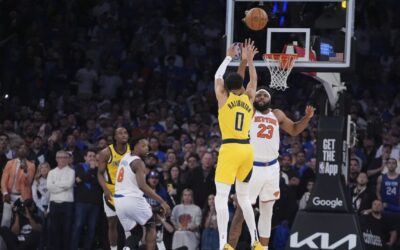 Pacers empatan con tiro de Haliburton al final y vencen 138-135 a Knicks en tiempo extra