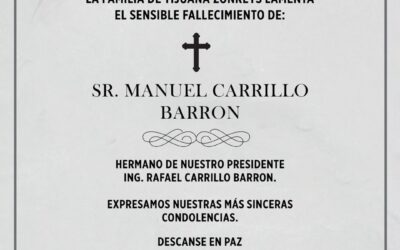 QEPD Sr. Manuel Carrillo, hermano del ingeniero Rafael Carrillo, presidente de Zonkeys