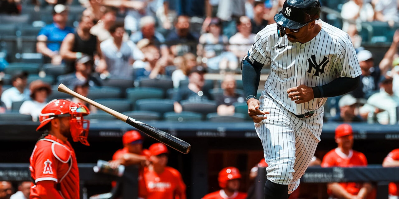 Yankees rompen racha de seis derrotas con triunfo 7-6 ante Angelinos