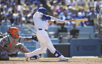 Conforto brilla, Dodgers remontan en la 8va y ganan 6-5 tras error defensivo de Mets