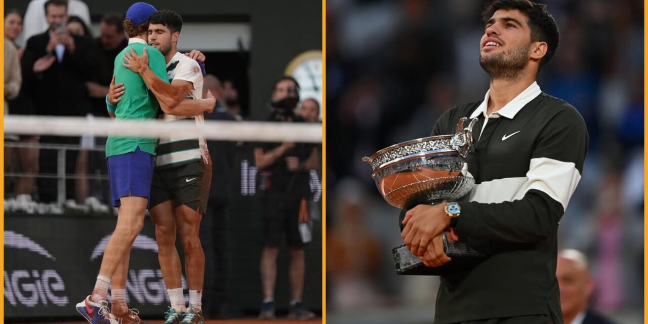 Alcaraz gana a Sinner para mantener su fortín de Roland Garros