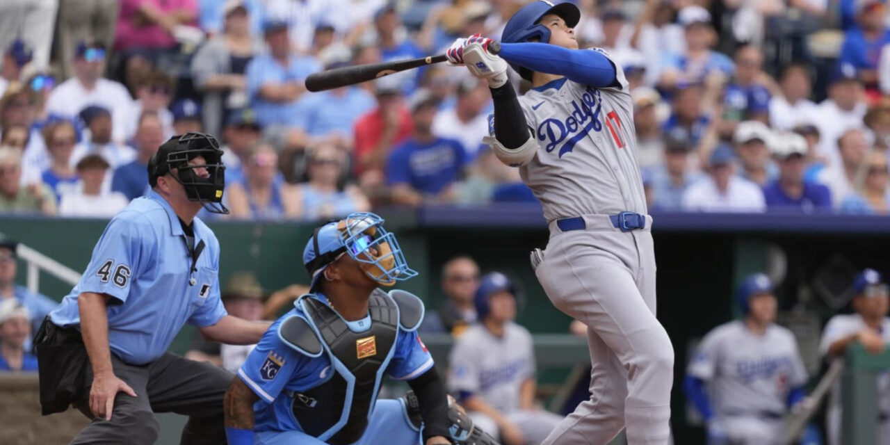 Gran jornada de Pasquantino ayuda a Reales a vencer 9-5 a Ohtani y Dodgers