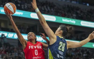 Fever comienza rápido sin Caitlin Clark, pero aguanta para lograr una victoria por 94-86 sobre Wings y Paige Bueckers
