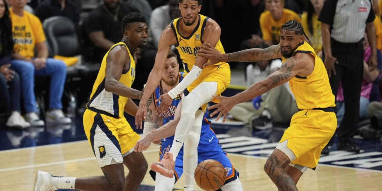 Pacers remontan en el 4º, vencen a Thunder 116-107 y toman ventaja 2-uno en las Finales de la NBA