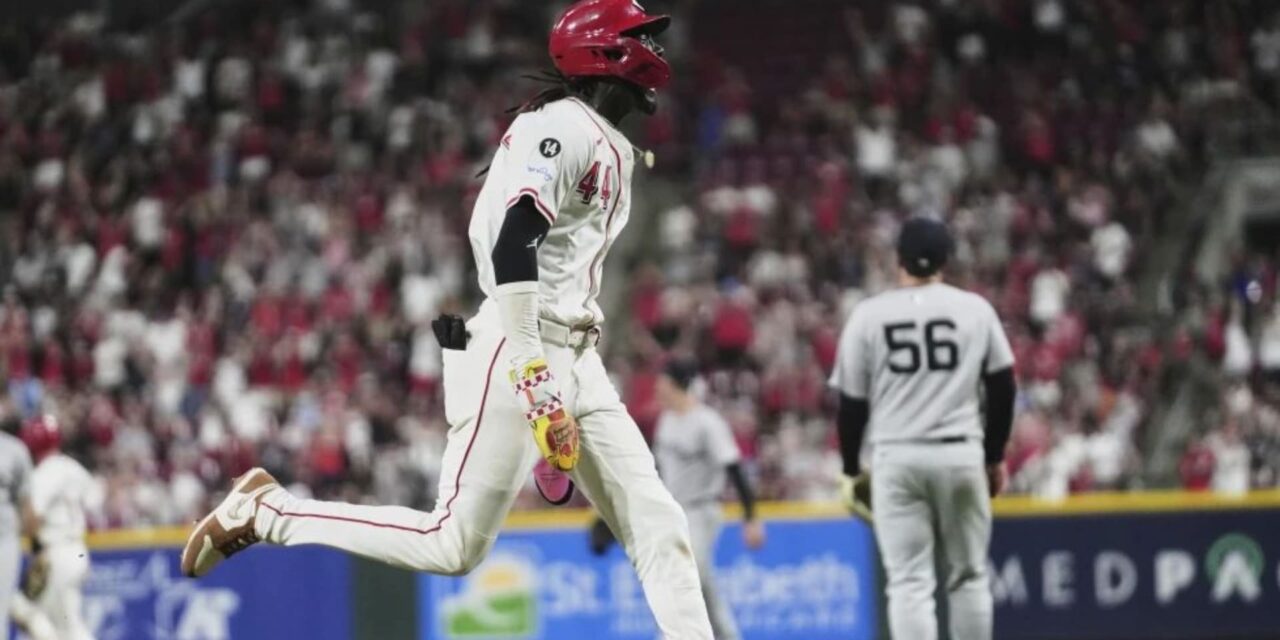 Sencillo de Lux en la 11ª entrada da triunfo a Rojos, 5-4 sobre Yankees