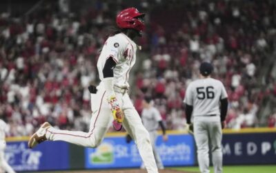 Sencillo de Lux en la 11ª entrada da triunfo a Rojos, 5-4 sobre Yankees