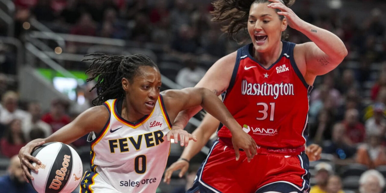 Kelsey Mitchell anota 23 y Fever, sin Caitlin Clark, vencen a Mystics