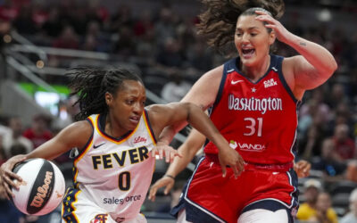 Kelsey Mitchell anota 23 y Fever, sin Caitlin Clark, vencen a Mystics