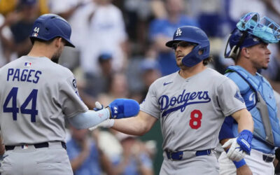 Dodgers ganan 5-1 a Reales con jonrones de Hernández y Smith; Wrobleski lanza seis entradas