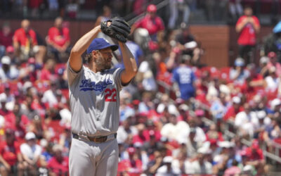 Kershaw logra primera victoria de la temporada y Dodgers vencen 7-3 a Cardenales