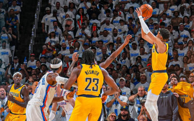 Haliburton lidera remontada de Pacers, que sorprenden a Thunder en 1er juego de Finales