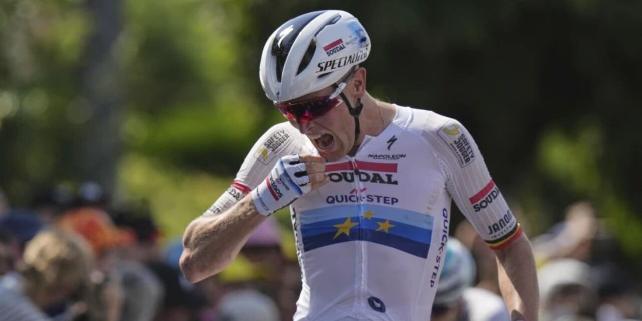 Merlier gana etapa nueve del Tour de Francia tras frustrarse la escapada de van der Poel
