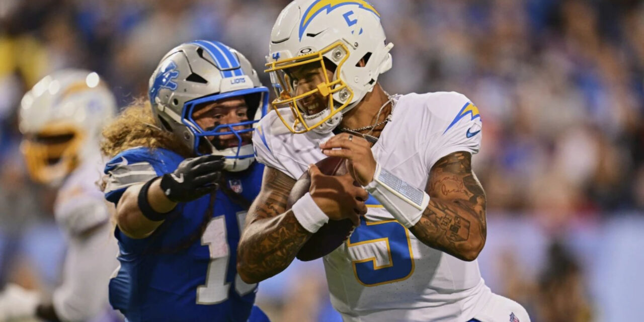 Lance lanza dos pases de touchdown y lidera a Chargers sobre Lions en juego del Salón de la Fama