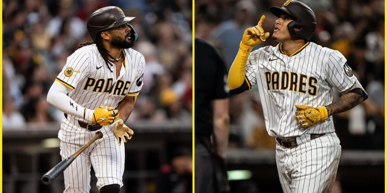 Fernando Tatis Jr. y Manny Machado conectaron jonrones en la victoria de los Padres por 4-3 sobre los Diamondbacks